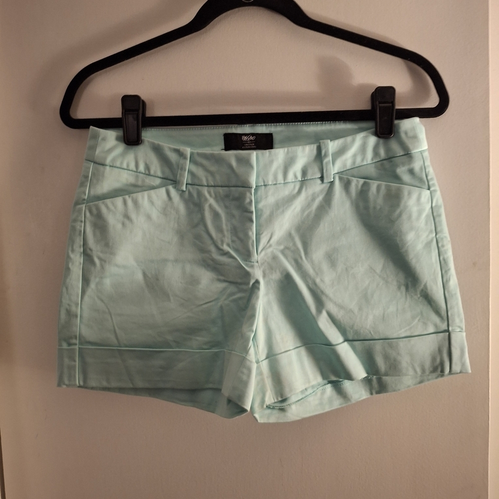 Mossimo Light Mint Green Women's Cuffed Shorts